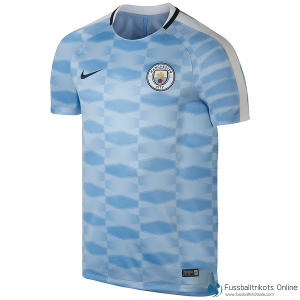 Manchester City Training Shirts 2017-18 Blau Licht Fussballtrikots Günstig